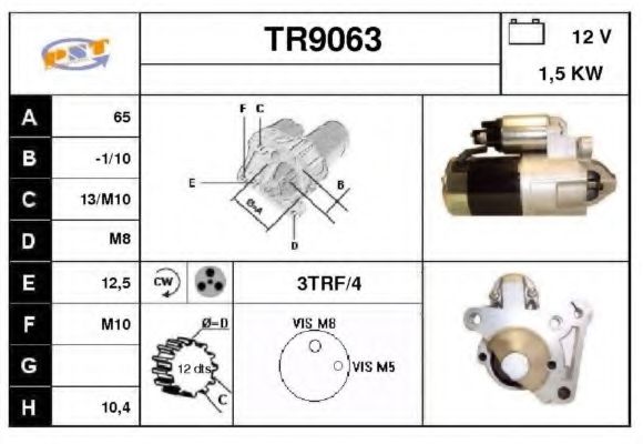 Стартер SNRA TR9063