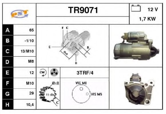 Стартер SNRA TR9071