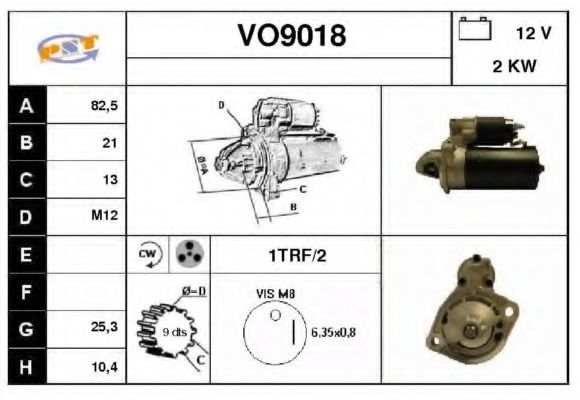 Стартер SNRA VO9018