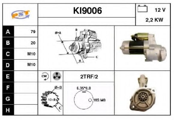 Стартер SNRA KI9006