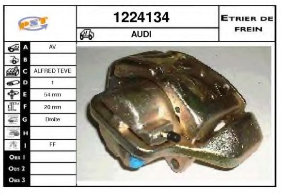 Тормозной суппорт BUDWEG CALIPER 34697