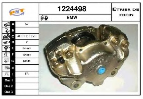 Тормозной суппорт BUDWEG CALIPER 34319