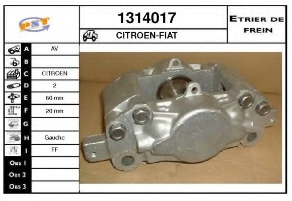 Тормозной суппорт BUDWEG CALIPER 34932