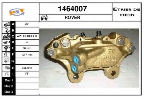 Тормозной суппорт BUDWEG CALIPER 34156