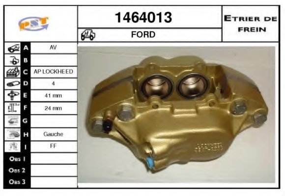 Тормозной суппорт SNRA 1464013