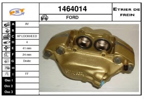 Тормозной суппорт SNRA 1464014