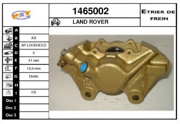 Тормозной суппорт SNRA 1465002