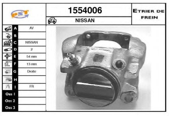 Тормозной суппорт BUDWEG CALIPER 34473