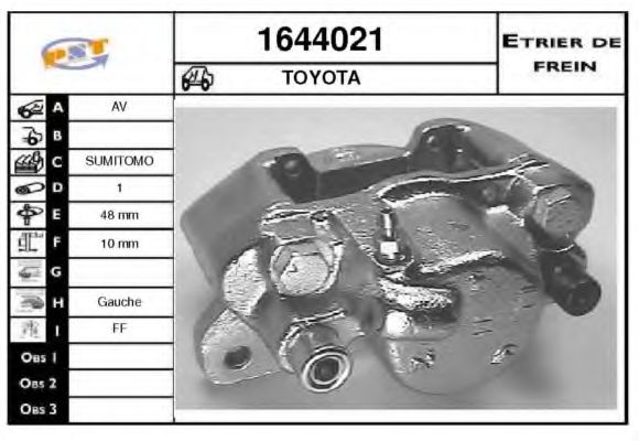 Тормозной суппорт BUDWEG CALIPER 34324