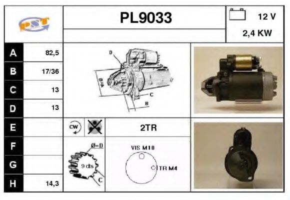 Стартер SNRA PL9033