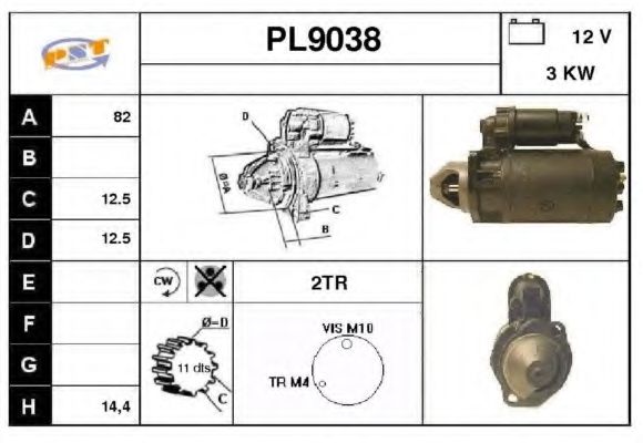 Стартер SNRA PL9038