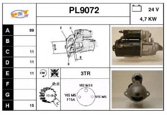 Стартер SNRA PL9072