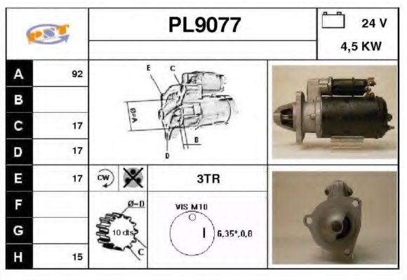 Стартер SNRA PL9077