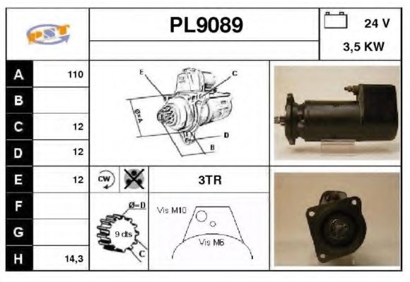 Стартер SNRA PL9089