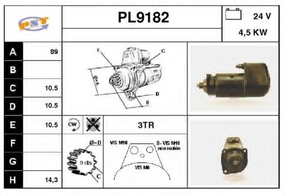 Стартер SNRA PL9182