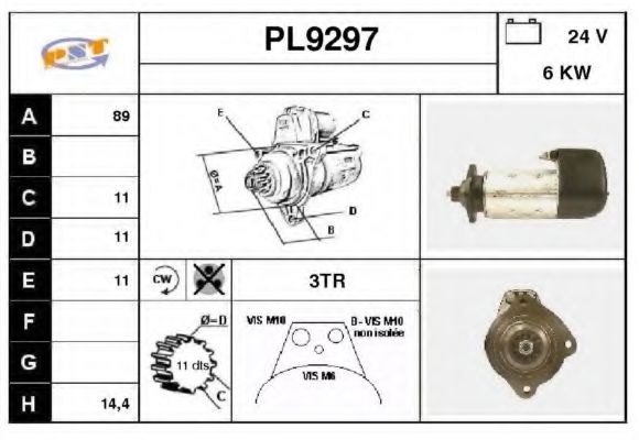 Стартер SNRA PL9297