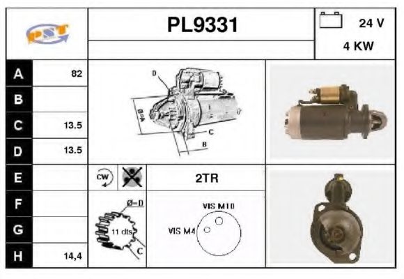 Стартер SNRA PL9331