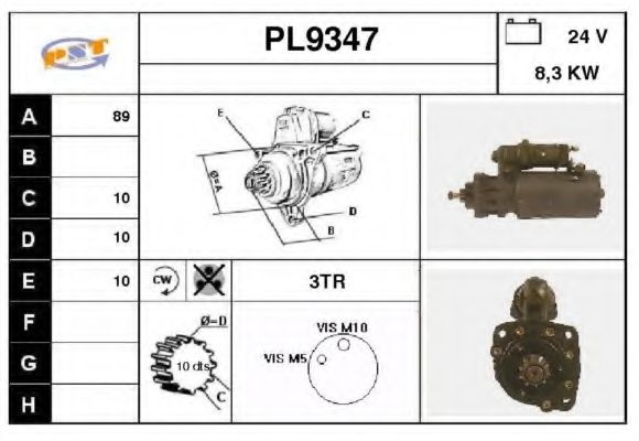 Стартер SNRA PL9347