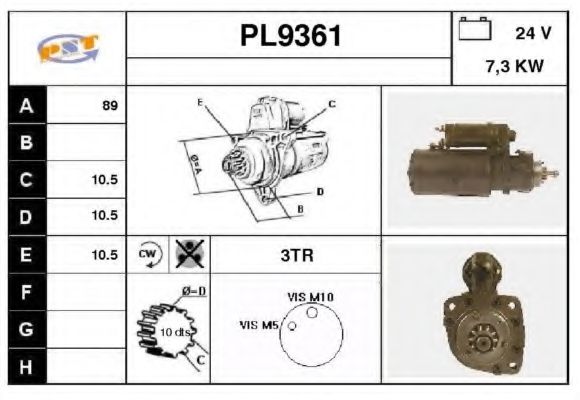 Стартер SNRA PL9361