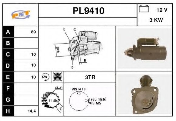 Стартер SNRA PL9410