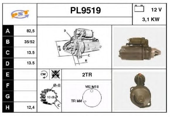 Стартер SNRA PL9519