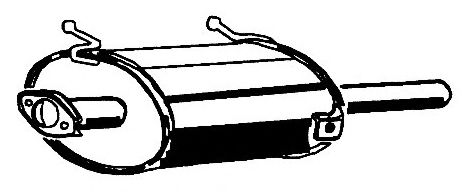 Глушитель выхлопных газов конечный ASMET 25.003