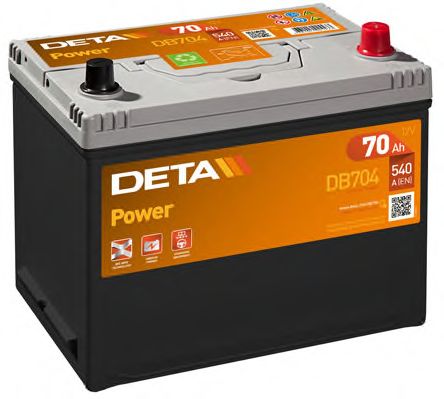 Стартерная аккумуляторная батарея; Стартерная аккумуляторная батарея DETA DB704