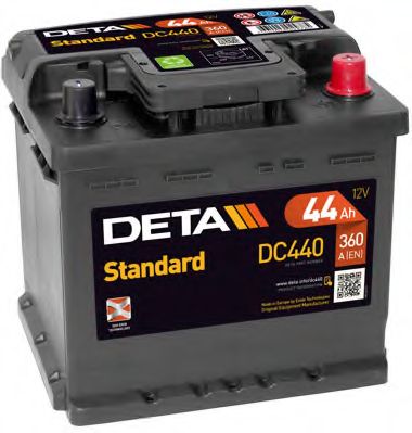Стартерная аккумуляторная батарея; Стартерная аккумуляторная батарея DETA DC440