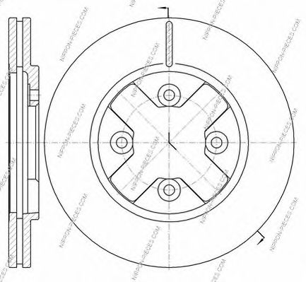 Тормозной диск NPS DF2002