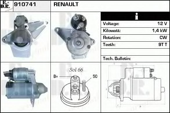 Стартер EDR 910741