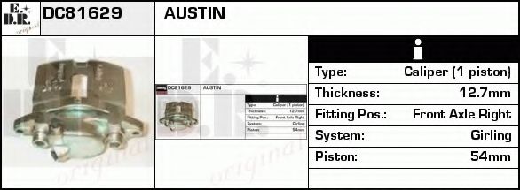 Тормозной суппорт UBD 52609