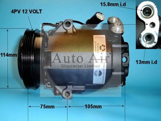 Компрессор, кондиционер AUTO AIR GLOUCESTER 14-0230R