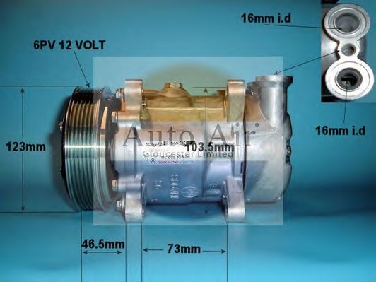 Компрессор, кондиционер AUTO AIR GLOUCESTER 14-0281