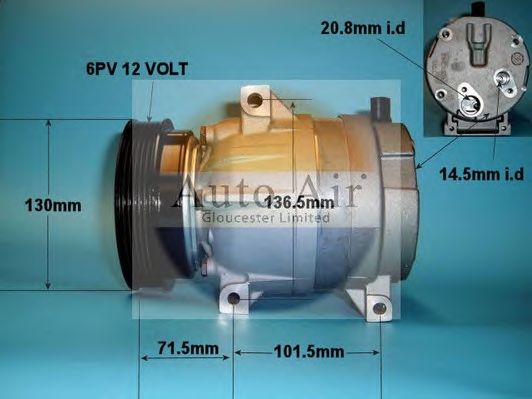 Компрессор, кондиционер AUTO AIR GLOUCESTER 14-1038