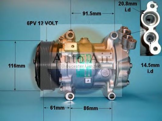 Компрессор, кондиционер AUTO AIR GLOUCESTER 14-1206