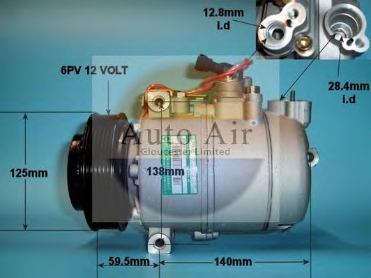 Компрессор, кондиционер AUTO AIR GLOUCESTER 14-1207P