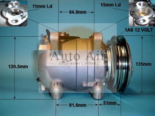 Компрессор, кондиционер AUTO AIR GLOUCESTER 14-1250