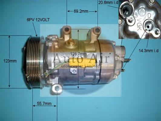 Компрессор, кондиционер AUTO AIR GLOUCESTER 14-1444