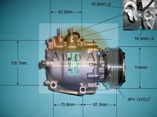 Компрессор, кондиционер AUTO AIR GLOUCESTER 14-3571