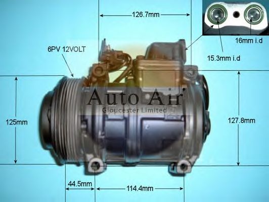 Компрессор, кондиционер AUTO AIR GLOUCESTER 14-6245R