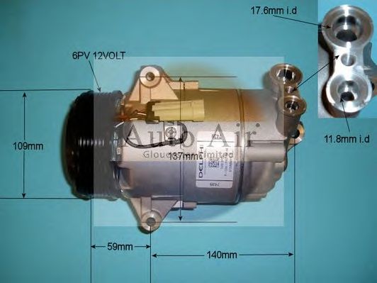 Компрессор, кондиционер AUTO AIR GLOUCESTER 14-9711