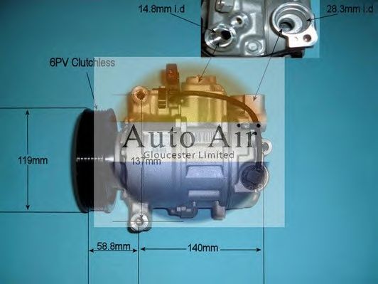 Компрессор, кондиционер AUTO AIR GLOUCESTER 14-9729