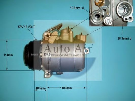 Компрессор, кондиционер AUTO AIR GLOUCESTER 14-0328P