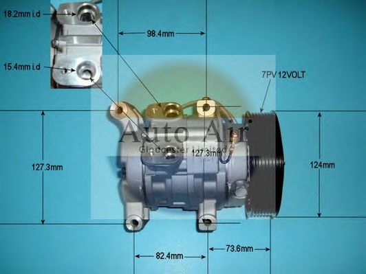 Компрессор, кондиционер AUTO AIR GLOUCESTER 14-4444P