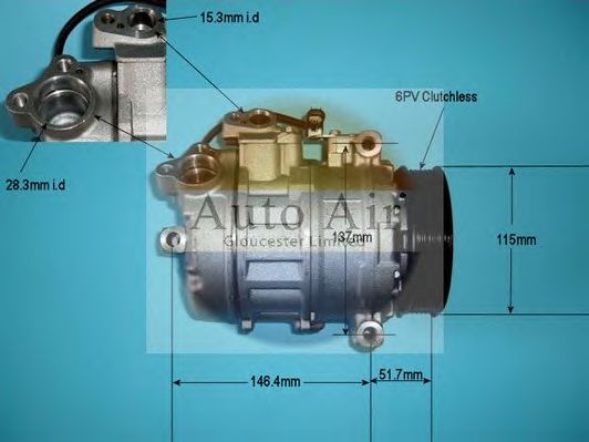 Компрессор, кондиционер AUTO AIR GLOUCESTER 14-9644P