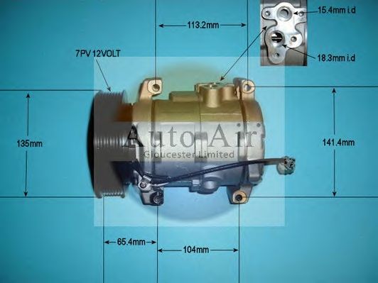 Компрессор, кондиционер AUTO AIR GLOUCESTER 14-6213P