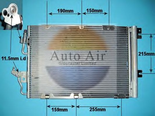 Конденсатор, кондиционер AUTO AIR GLOUCESTER 16-1072