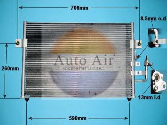 Конденсатор, кондиционер AUTO AIR GLOUCESTER 16-1157