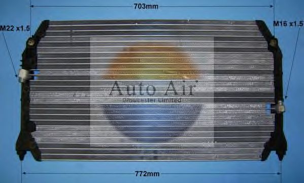 Конденсатор, кондиционер AUTO AIR GLOUCESTER 16-5024