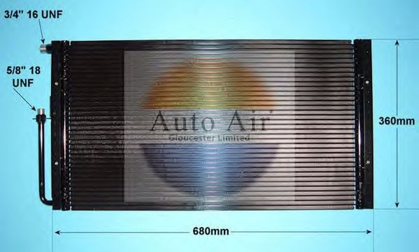 Конденсатор, кондиционер AUTO AIR GLOUCESTER 16-9722